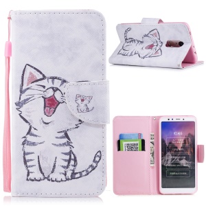 For Xiaomi Redmi 5 Patterned Leather Wallet Stand 