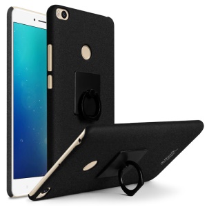 IMAK Ring Holder Matte PC Phone Case + Screen Prot