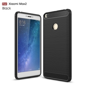 Carbon Fiber Texture Brushed TPU Back Case for Xia