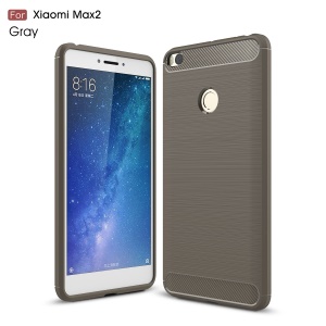 Carbon Fiber Texture Brushed TPU Back Cover Case f