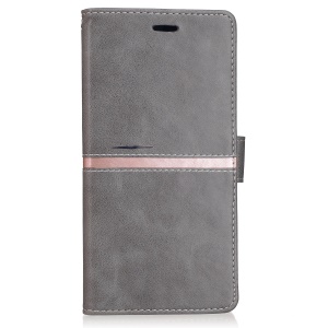 Graceful Series Stitching Leather Wallet Phone Cas