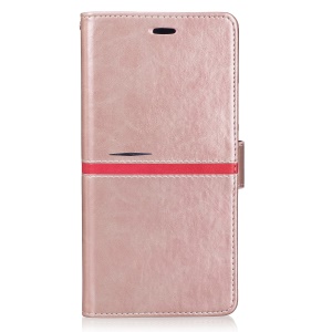 Wallet Stand Graceful Stitching Leather Mobile Cas