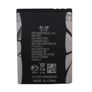 Cell Phone BL-5B Battery Replacement for Nokia N80 N90 7260 7360 6020 6021 5200 5300