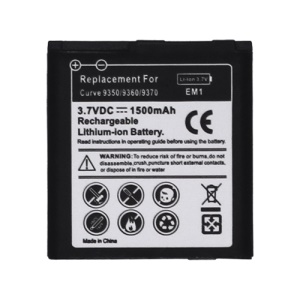 E-M1 Battery Replacement for BlackBerry Curve 9350 9360 9370 800mAh (Built-in Decode Chip)