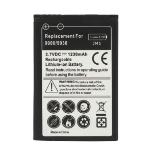 BlackBerry Battery for BlackBerry Bold 9900 9930 Torch 9850 9860 1000mAh J-M1 (Built-in Decoding Chip)