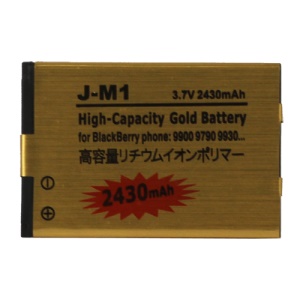 J-M1 Battery for BlackBerry Bold 9900 9930 Torch 9850 9860 2430mAh (high capacity)