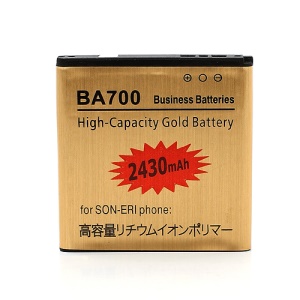 2430mAh BA700 Battery Replacement for Sony Xperia Pro / Xperia Neo / Xperia neo V / Xperia P (high capacity)