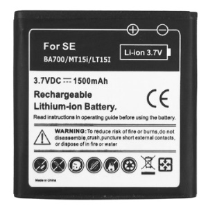 BA700 Battery Replacement for Sony Xperia Pro / Xperia Neo / Xperia neo V / Xperia P 1500mAh