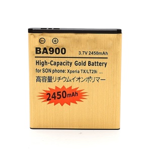 BA900 Battery Replacement for Sony Xperia GX LT29i Hayabusa 2450mAh (high capacity)