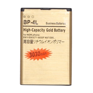 BP-4L Battery for Nokia E52 E55 E61i E63 E71 E72 E90 N810 N97 3030mAh, high capacity