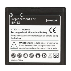 Cell Phone BP-5Z Battery Replacement for Nokia 700, Capacity:1500mAh