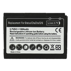 1500mAh Li-ion Battery Replacement for HTC Chacha G16 A810e / HTC Status
