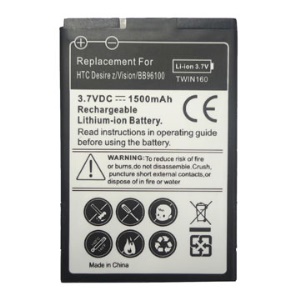 1500mAh Mobile Phone Battery for HTC Desire Z / T-Mobile G2 / 7 Mozart, BB96100