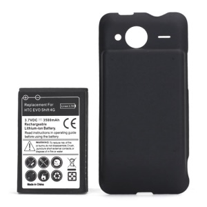 HTC EVO 4G Extended Battery with Battery Door Cover 3500mAh