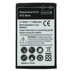 1100mAh TOPA160 Battery for HTC Hero G3/HTC Tatoo(G4)/Touch Diamond2/Touch 2/Smart