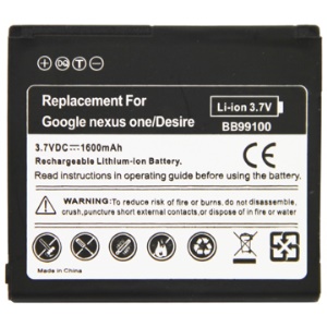 1600mAh BB99100 Cell Phone Battery for HTC Google Nexus One(G5)/ Desire (G7)