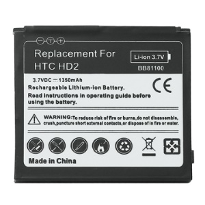 1350mAh Mobile Phone Battery for HTC HD2 BB81100