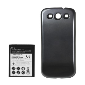 Samsung i9300 Galaxy S iii Extended Battery with Battery Door Cover 4300mAh - Grey