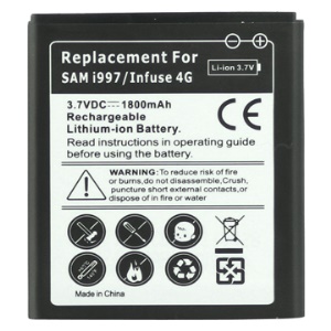 1800mAh Li-ion Rechargeable Battery Replacement for Samsung I997 Infuse 4G / Galaxy S II Skyrocket HD i757