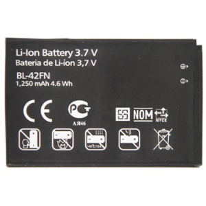 Replacement Rechargeable BL-42FN Li-ion Battery for LG Optimus Me P350