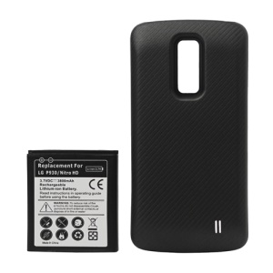 LG Nitro HD P930 Extended Battery Replacement with Battery Door Cover 3800mAh