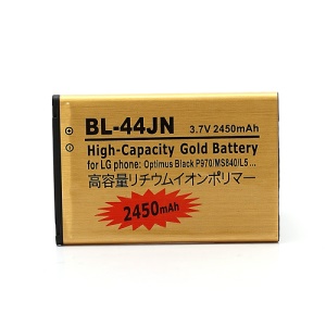 2450mAh BL-44JN Battery Backup for LG Optimus Black P970 / L5 E610 E612 / Connect 4G MS840 / Enlighten VS700 / Marquee LS855 / MyTouch E739 / Optimus Slider LS700 (high capacity)