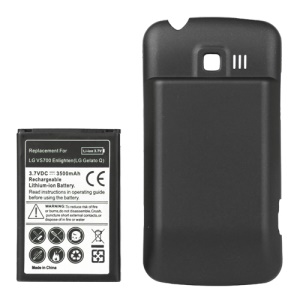 LG Enlighten VS700 Extended Battery with Battery Cover Door 3500mAh