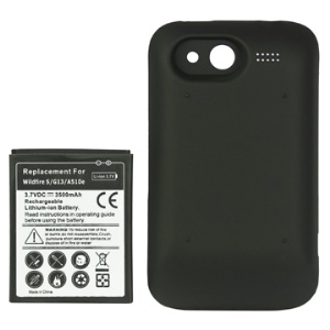 HTC Wildfire S PG76110 A510E Extended Battery Replacement with Modified Battery Cover 3500mAh G13