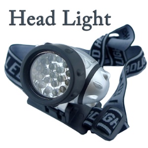 Waterproof 19 LEDs Head Lamp Light Torch Headlight