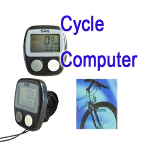 Bike Bicycle LCD Cycle Computer Odometer Speedometer +cable