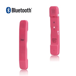 iPega Radiation Proof Bluetooth Handset for iPhone 4 4S HTC Samsung Mobile Phone - Pink