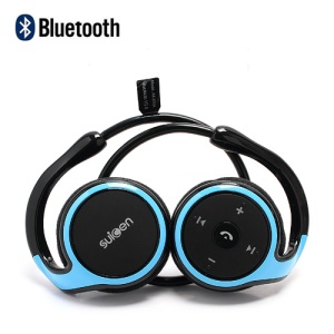 Suicen AX-610 Neckband Wireless Bluetooth V2.1+EDR Stereo Headset with Microphone - Blue