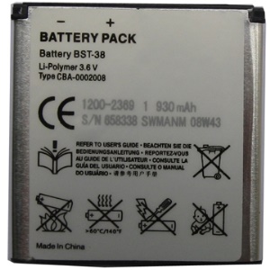 BST-38 Battery for Sony Ericsson Xperia X10 mini pro / C510 C902 C905 K770 K850 S500 T650 W980 Z770