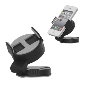 Universal Mobile Phone Windshield Car Holder for Samsung Galaxy S3 i9300 iPhone 4S, Width: 52mm~72mm - Grey