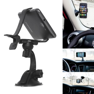 Multi-Direction Clip Style Car Mount Holder Stand for iPhone Mobile PDA GPS PSP XWJ-07HD