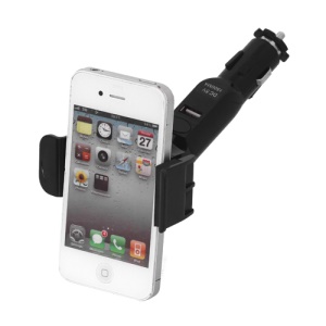 Universal Smartphone Car Mount with 5V 1.5A USB Port for iPhone BlackBerry HTC Samsung Nokia Motorola LG etc