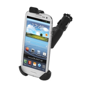 Car Mount + Universal Charging for iPhone iPod Samsung HTC BlackBerry Nokia Motorola LG Sony Smartphone