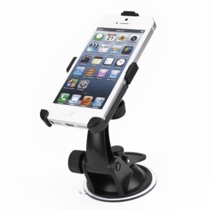 360 Degrees Rotation Suction Car Mount Holder for iPhone 5