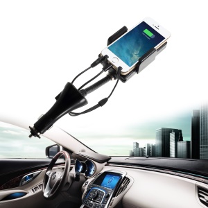 Hands-free Car Charger Holder Mount Kit and FM Transmitter for iPhone 5 iPod Touch 5