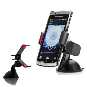 Universal Clipper Car Swivel Mount Holder for Mobile Phone / GPS / PDA / PSP / MP3 - Black