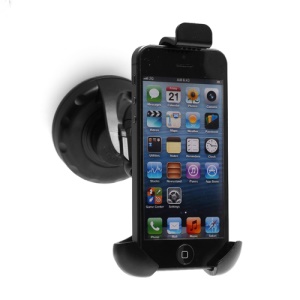 Suction Cup Car Charger Holder Mount for iPhone 5 4S 4 3GS etc, Width: 45-70mm