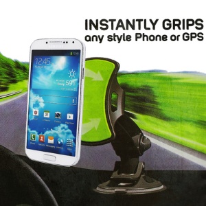 GripGo 360 Degree Pivoting Hands-free Universal Car Phone Mount for iPhone iPod Samsung HTC Mobilephone GPS etc