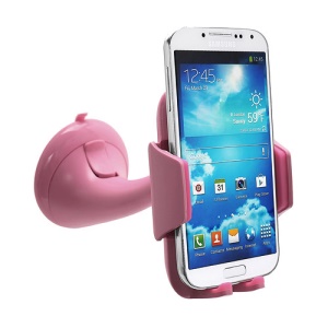 Latest Universal In Car Suction Cup Holder Mount for iPhone iPod Samsung HTC LG Nokia GPS etc - Pink