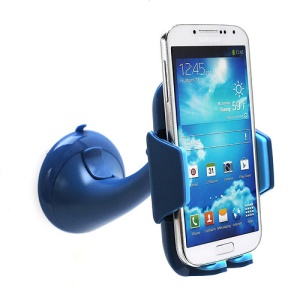 Latest Universal In Car Suction Cup Holder Mount for iPhone iPod Samsung HTC LG Nokia GPS etc - Blue