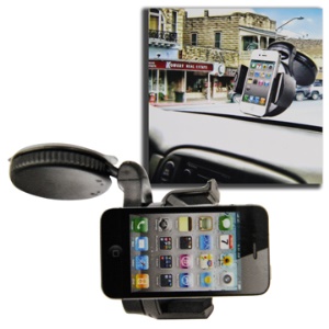 Universal Windshield Car Holder for iPhone 5 4S / 4 / iPod Touch, Width: 50mm~75mm