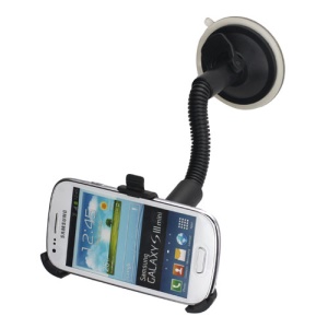 Car Windshield Gooseneck Suction Cup Mount Holder for Samsung i8190 Galaxy S 3 Mini