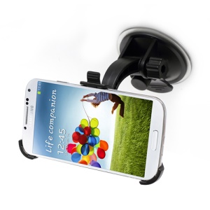 360 Rotary Ball Head Car Windshield Mount Stand for Samsung Galaxy S IV 4 i9500 i9505