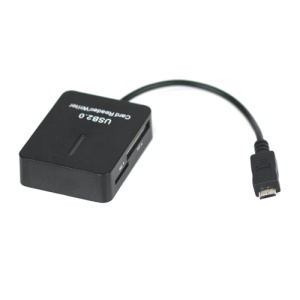 5 in 1 Micro USB OTG Memory Card Reader for Samsung Galaxy i9500 i9220 i9100 Moto Xoom Nokia C7