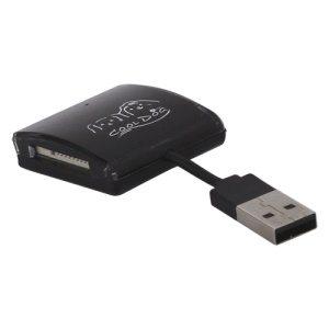 Mini 4 in 1 USB Memory Card Reader for SD/SDHC/SDXC Micro SD MS M2 - Black