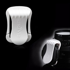 RTRIVR Universal 40.5-77 mm Lens Cap Clip Buckle for DSLR Camera Canon Nikon - White